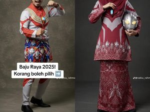 Viral Bikin Ngakak, Desainer Rilis Baju Lebaran 2025 Tema Ultraman