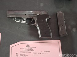 Ini Pistol Dipakai Pelaku Penembakan Pria Bertato di Bogor