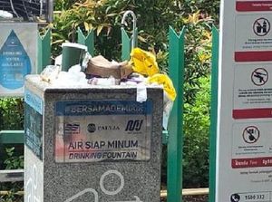 Keran Air Siap Minum di Stasiun Jadi Tempat Sampah, MRT Jakarta Buka Suara Keran Air Siap Minum di Stasiun Jadi Tempat Sampah, MRT Jakarta Buka Suara