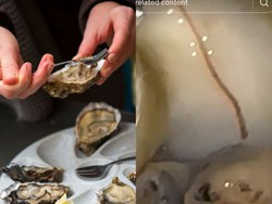 Ngeri! Wanita Ini Temukan Cacing Bergerak di Dalam Tiram Segar