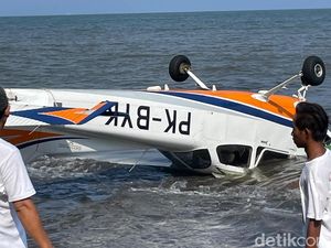 Pesawat API Banyuwangi Mendarat Darurat Saat Latihan Uji Lisensi Pilot