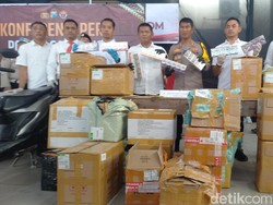 Pengiriman Rokok Ilegal Lewat Ekspedisi Digagalkan Polres Sampang