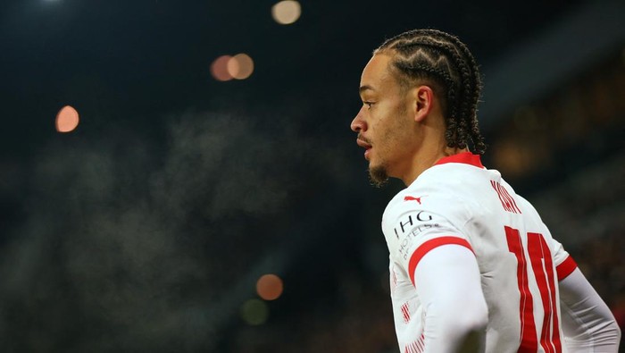 Soccer Football - Champions League - SK Sturm Graz v RB Leipzig - Worthersee Stadion, Klagenfurt, Austria - January 29, 2025 RB Leipzig's Xavi Simons REUTERS/Borut Zivulovic