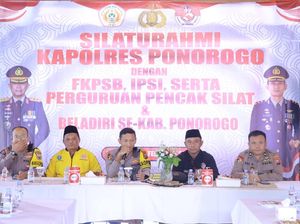 Jaga Komunikasi, Kapolres Ponorogo Silaturahmi dengan Pesilat