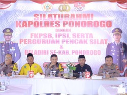 Jaga Komunikasi, Kapolres Ponorogo Silaturahmi dengan Pesilat