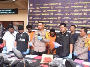 4 Pemuda Mabuk Rusak-Bakar Kios Pedagang di Expo Waena Jayapura Ditangkap