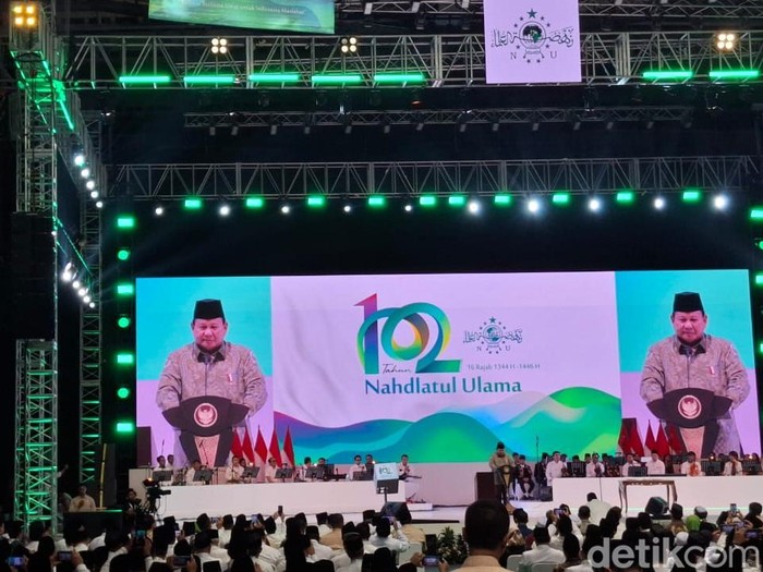 Prabowo di Harlah ke-102 NU, Istora Senayan. Prabowo di Harlah ke-102 NU, Istora Senayan.