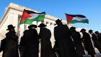 Umat Yahudi Pendukung Plestina Demo Netanyahu-Trump