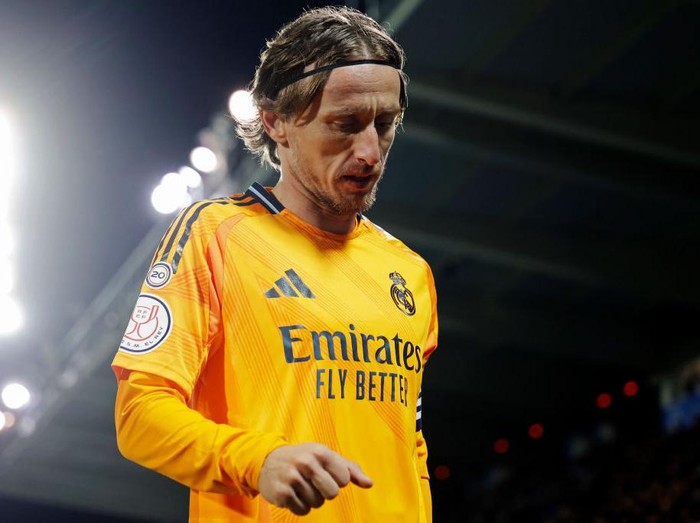 MADRID, SPAIN - FEBRUARY 5: Luka Modric of Real Madrid  during the Spanish Copa del Rey  match between Leganes v Real Madrid at the Estadio Municipal de Butarque on February 5, 2025 in Madrid Spain (Photo by Maria Gracia Jimenez/Soccrates/Getty Images)