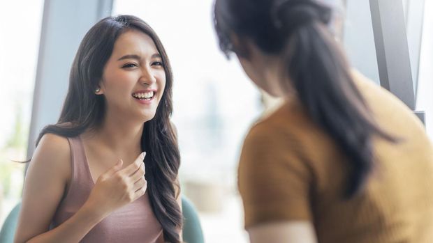 Ilustrasi melakukan kontak mata