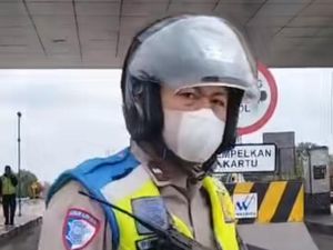 Viral Video Cekcok Polantas Vs Sopir Mobil Boks di GT Keramasan