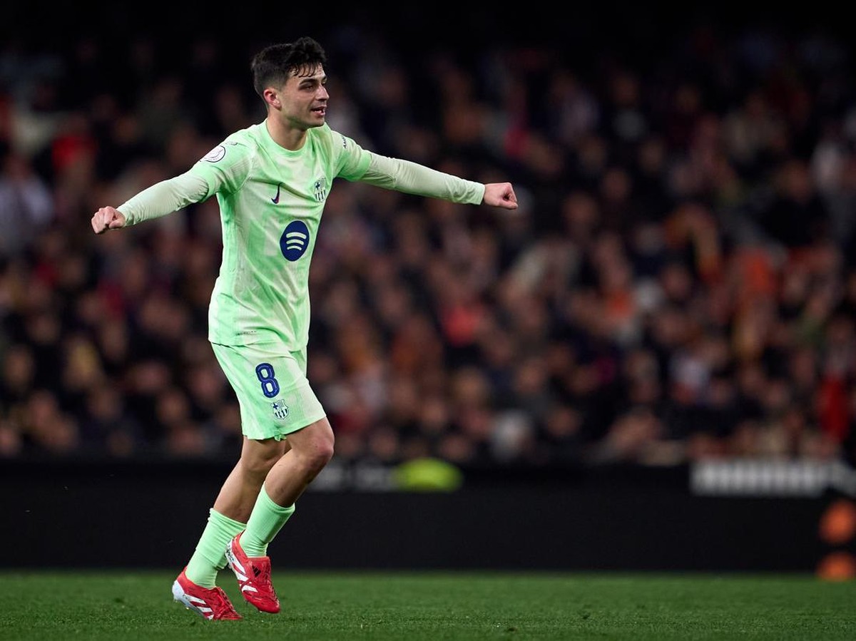 Ferran Torres bikin hat-trick ke gawang Valencia di ajang Copa del Rey, membantu Barcelona menang 5-0. (Foto: Manuel Queimadelos/Quality Sport Images/Getty Images)