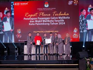 KPU Palembang Tetapkan Ratu Dewa dan Prima Salam Wako-Wawako Terpilih KPU Palembang Tetapkan Ratu Dewa dan Prima Salam Wako-Wawako Terpilih