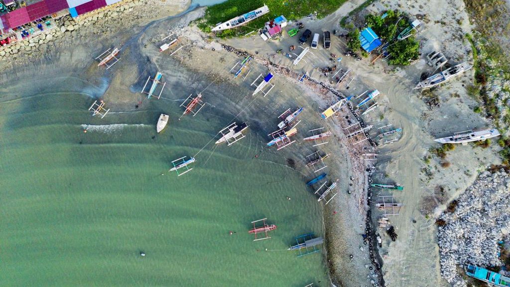 Foto Udara Tambatan Perahu Nelayan di Palu Selesai Direvitalisasi Foto Udara Tambatan Perahu Nelayan di Palu Selesai Direvitalisasi