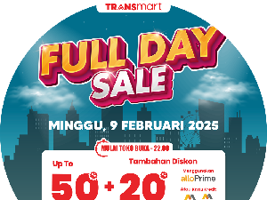 Serbu Transmart Full Day Sale Hari Ini! Diskon Melimpah Ruah 50% + 20%