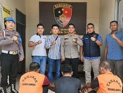 Tiga Pria di Lampung Ditangkap karena Curi Besi Pengaman Jalur Tol