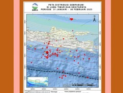 114 Gempa Terjadi di Jatim Sejak 31 Januari