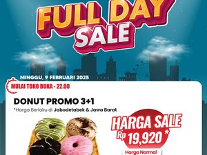 Donat... Donat... Beli Donat Enak dan Murah Cuma di Transmart Full Day Sale!