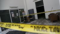 Gedung ATR/BPN Digaris Polisi Usai Kebakaran Semalam