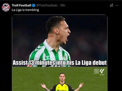 Usai nyaris bikin assist dalam debutnya, Antony bisa bikin gol di laga keduanya. Bukan kaleng-kaleng! (Foto: X @TrollFootball)