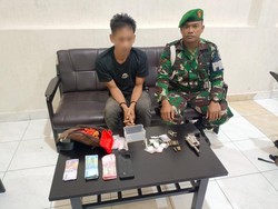 TNI Tangkap Pengedar Sabu Bersenjata Api Rakitan di Sergai, Bandar Lolos