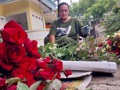 Permintaan Bunga Mawar di Kota Batu Meningkat Jelang Valentine