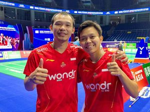 Dejan Absen, Fadia Duet dengan Rinov di Final Lawan China Dejan Absen, Fadia Duet dengan Rinov di Final Lawan China