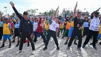 Pecah Rekor MURI, Ini Serunya Senam Anak Indonesia Hebat yang Diikuti 2.500 Siswa