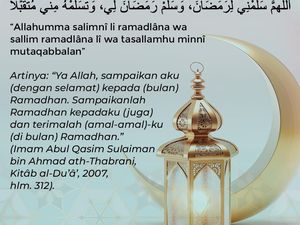Bacaan Doa Menyambut Bulan Ramadhan Sesuai Hadits Rasulullah SAW