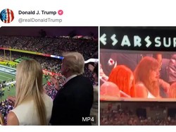 Video: Donald Trump Bagikan Momen Taylor Swift Dapat Ejekan di Super Bowl