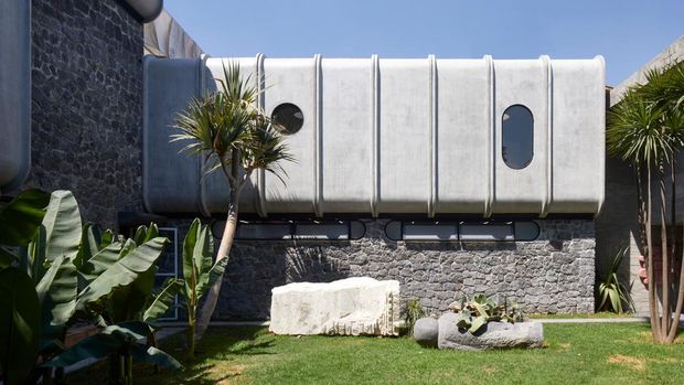 brutalism studio atau bangunan brutalisme