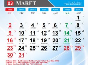Kalender Hijriah Hari Ini 27 Maret 2025 serta Amalan di Bulan Ramadhan Kalender Hijriah Hari Ini 27 Maret 2025 serta Amalan di Bulan Ramadhan