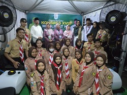 Pramuka Jatim Kerahkan Ratusan Kader Lancarkan Kongres Muslimat NU