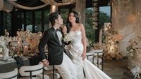 8 Foto Resepsi Pernikahan Angga Yunanda-Shenina, Wedding Dream Simpel Elegan