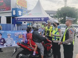 Satlantas Polresta Sidoarjo Gelar Kampanye Keselamatan Berlalu Lintas