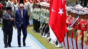 Potret Upacara Kenegaraan Sambut Erdogan di Istana Bogor