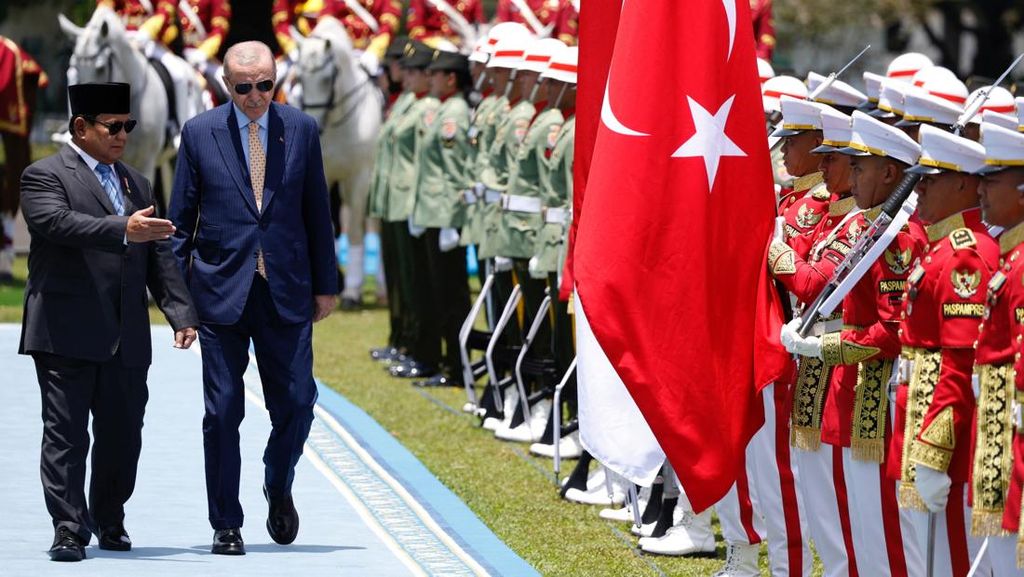 Potret Upacara Kenegaraan Sambut Erdogan di Istana Bogor Potret Upacara Kenegaraan Sambut Erdogan di Istana Bogor