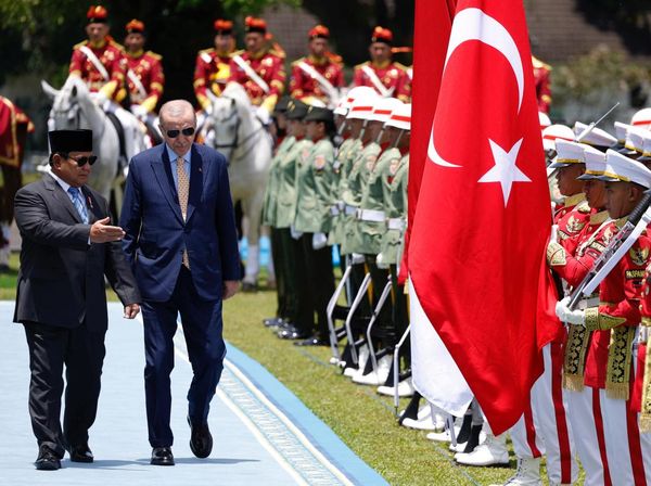 Potret Upacara Kenegaraan Sambut Erdogan di Istana Bogor