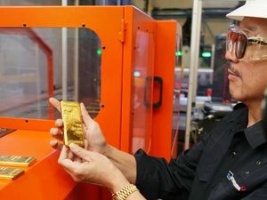 Freeport Cetak Emas Batangan, Begini Wujudnya Freeport Cetak Emas Batangan, Begini Wujudnya