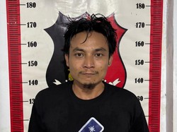 Tampang Sopian Pembacok Pria di Jakbar Senyum Tipis Usai Dibekuk