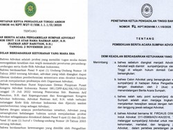 Video Berita Acara Sumpah Advokat Razman Nasution & Firdaus Oiwobo Dibekukan