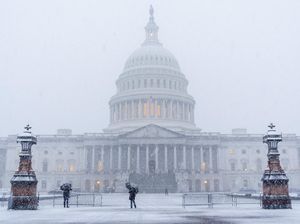 Salju Selimuti Gedung Capitol Amerika Serikat Salju Selimuti Gedung Capitol Amerika Serikat