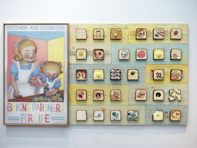 Unik! Galeri Ini Tampilkan Karya Seni Berbahan Roti dan Mentega