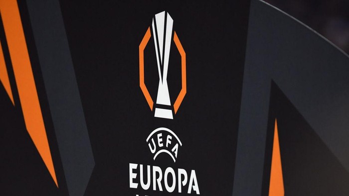 Logo Uefa Europa League during the UEFA Europa League match Roma-Eintracht Frankfurt at the Olympic stadium. Rome (Italy), January 30th, 2025 (Photo by Massimo Insabato/Archivio Massimo Insabato/Mondadori Portfolio via Getty Images)