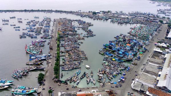 Potret Pelabuhan Muncar dari Udara