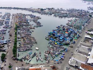 Potret Pelabuhan Muncar dari Udara Potret Pelabuhan Muncar dari Udara