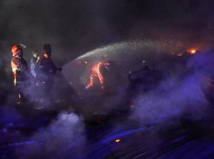 Pemukiman Pemulung di Kendari Ludes Terbakar