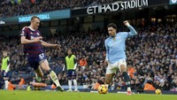 Omar Marmoush untuk Manchester City dalam kemenangan 4–0 melawan Newcastle United pada 15 Februari 2025. Foto: AP/Ian Hodgson