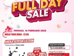 Sepeda Listrik di Transmart Full Day Diskon Jutaan Rupiah