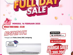 AC Split 1 PK Transmart Full Day Sale Diskon Sampai Rp 1 Jutaan